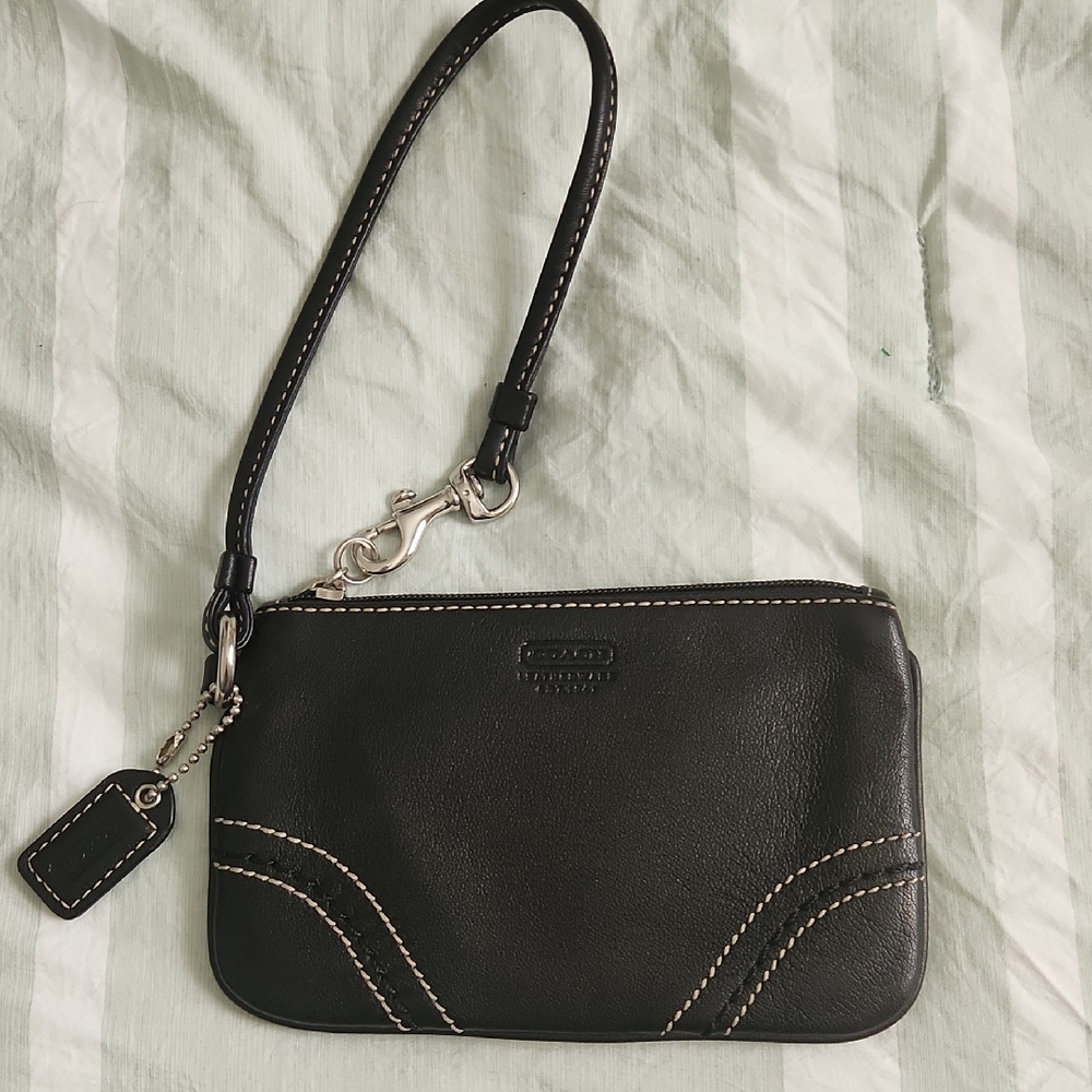 Vintage COACH Black Wristlet